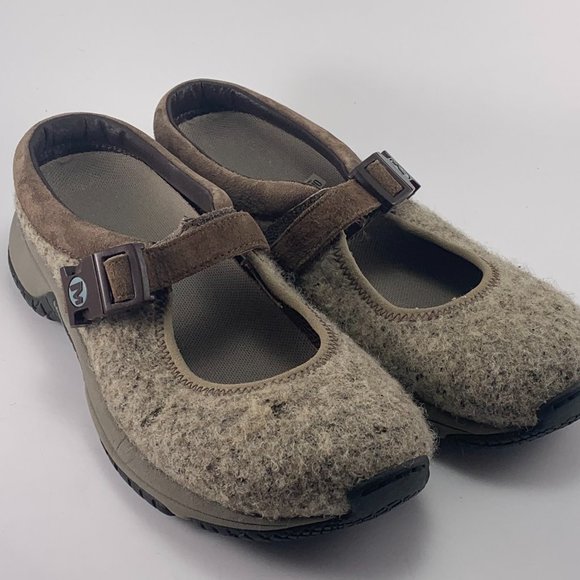 Merrell Encore MJ Brindle Wool Adjustable Mary Jane Shoes J66474 Women's Size 7 - Picture 1 of 9